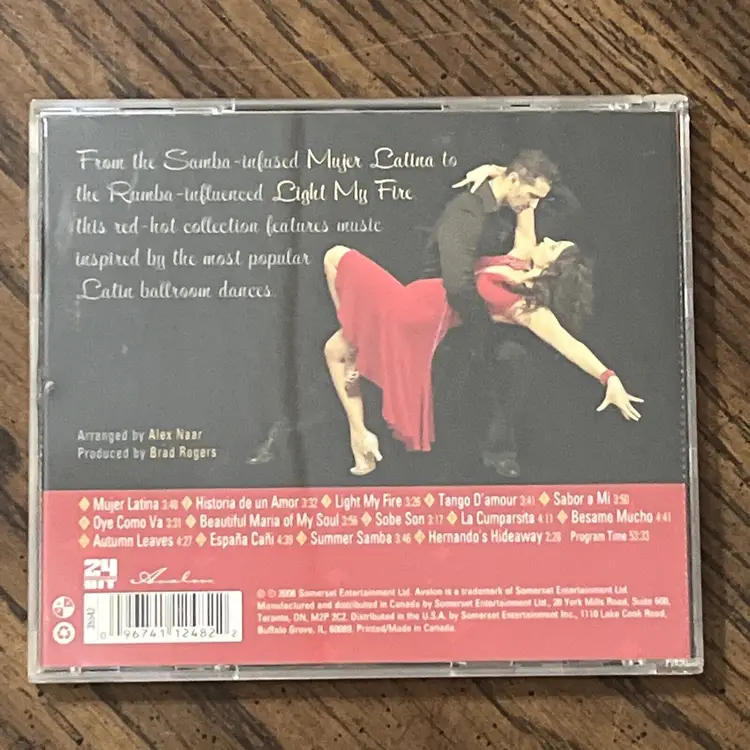 Red Hot Ballroom CD Latin Samba, Rumba, Cha Cha, Tango, Paso Doble Avalon 35542