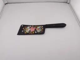 Handpainted cleaver, signed