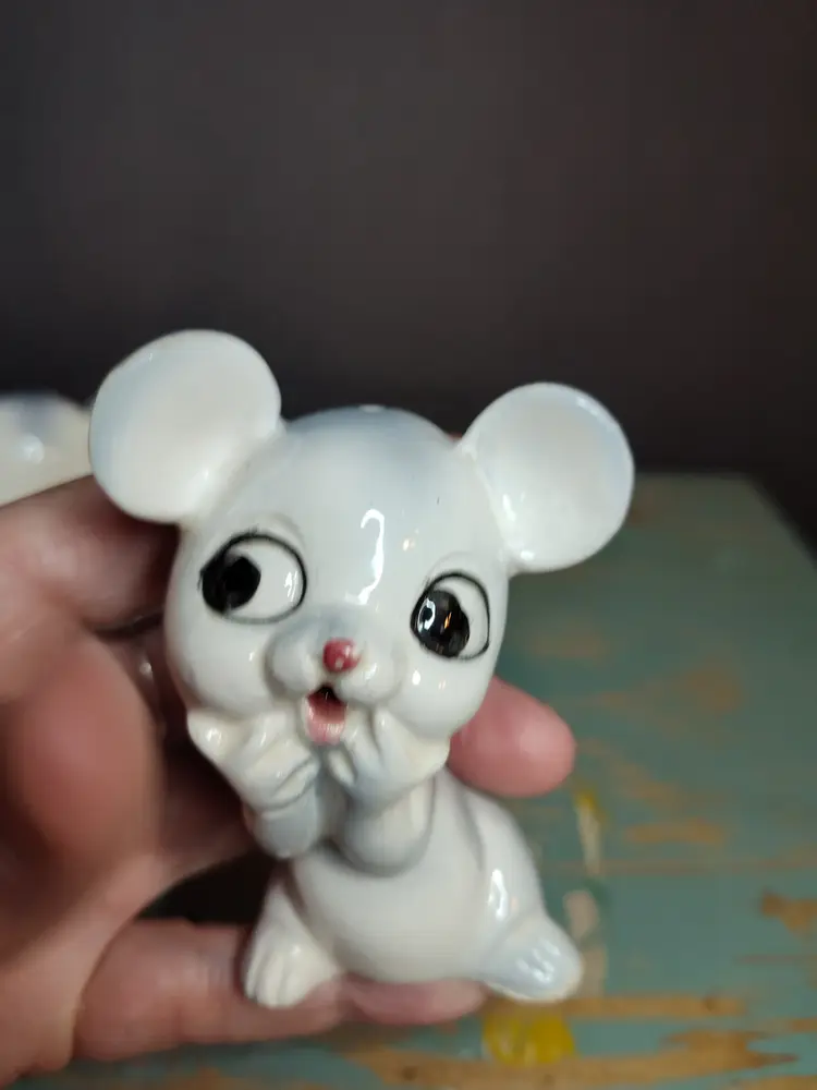 Vintage Mice Salt & Pepper Shakers