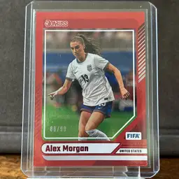 Alex Morgan, 2024-25 Panini Donruss FIFA Red Shimmer, USWNT, Soccer Card