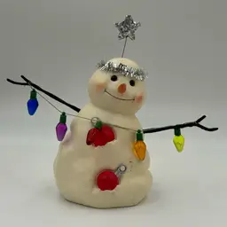 #02 2000 Snowmen Of Mitford JC With Lights Rare Find