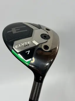 Callaway Elyte Triple Diamond 7 Wood 21° Tensei 1K Black 75g Stiff Flex 42” Head Cover