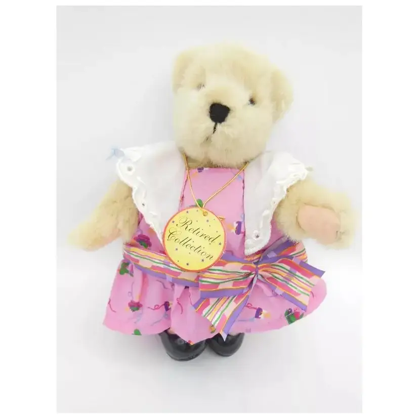 MUFFY VANDERBEAR PLUSH, Muffy Spring Bonnets 8" Retired Collection 1995, Vintage