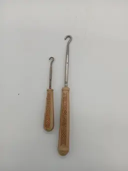 Antique Button Hook Set