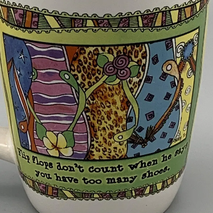 Suzy Toronto's Tingle Heart Coffee Mug By Character Collectibles Flip Flops