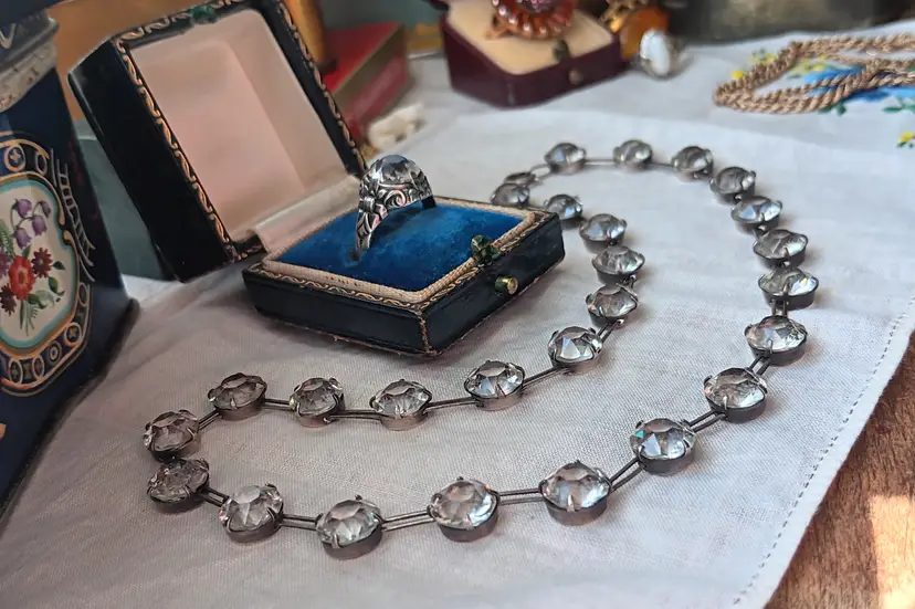 Vintage 925 Sterling Necklace and Ring