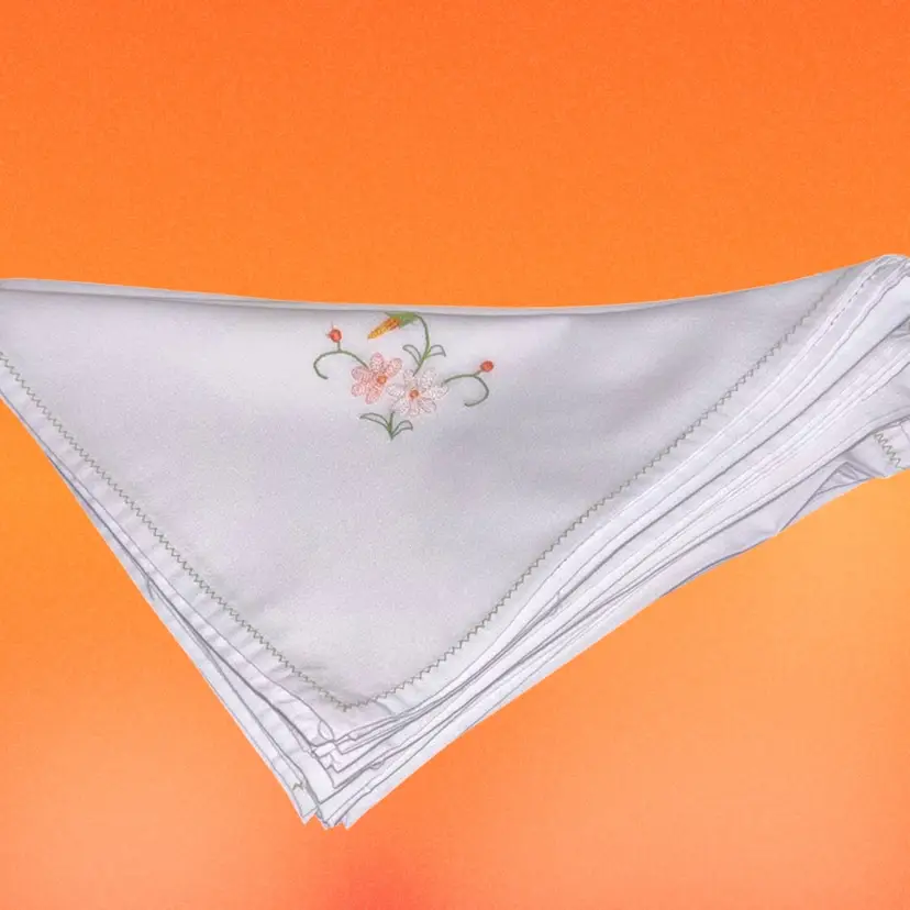 Set Of 8 Embroidered Napkins