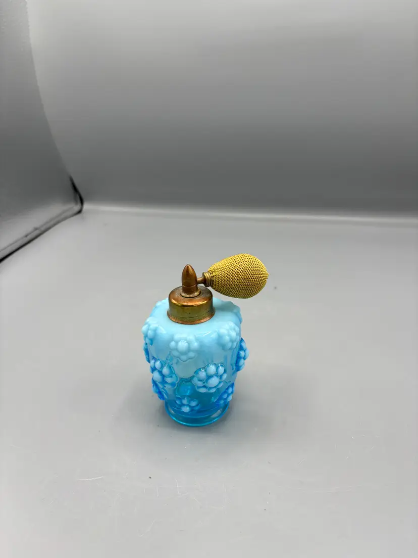 Vintage Fenton Opalescent glass perfume atomizer