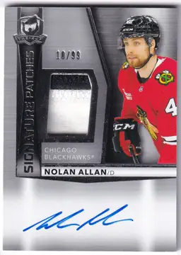 2024-25 The Cup Signature Patches #SPNA Nolan Allan Chicago Blackhawks Hockey Card