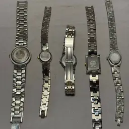 Lot of  5 Vintage  Ladies Watches For Parts or Repair- Not Working
