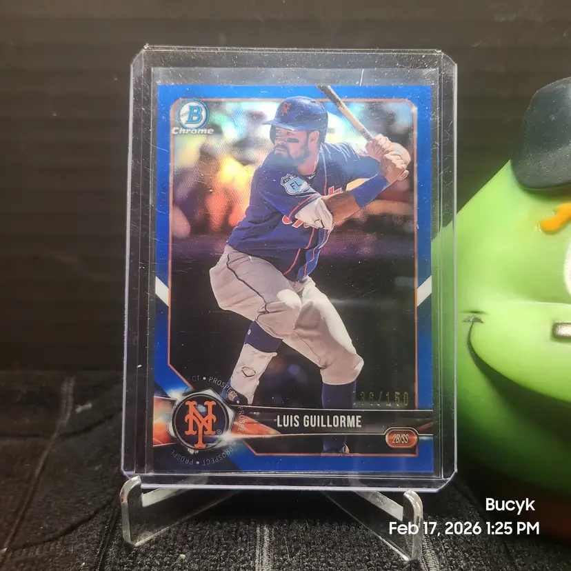 2018 Bowman Chrome Blue - Luis Guillorme New York Mets 36/150