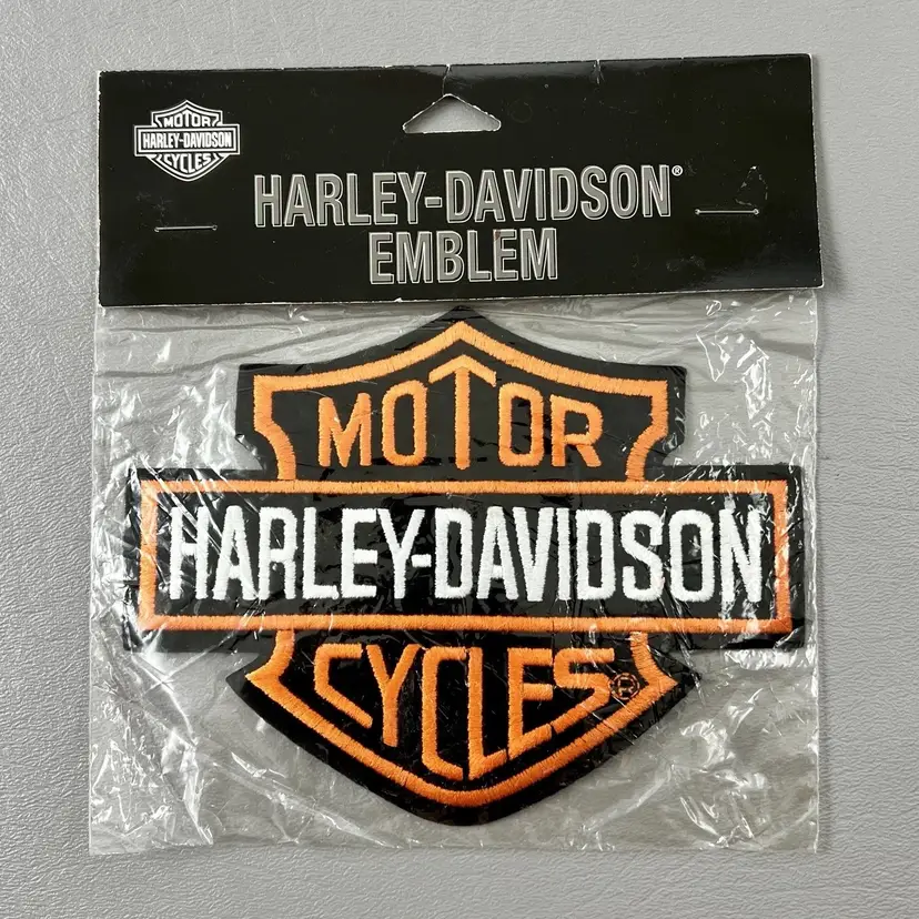 Harley Davidson Motorcycles 4.25”x5.5” Emblem 2003 New Orange Bar
