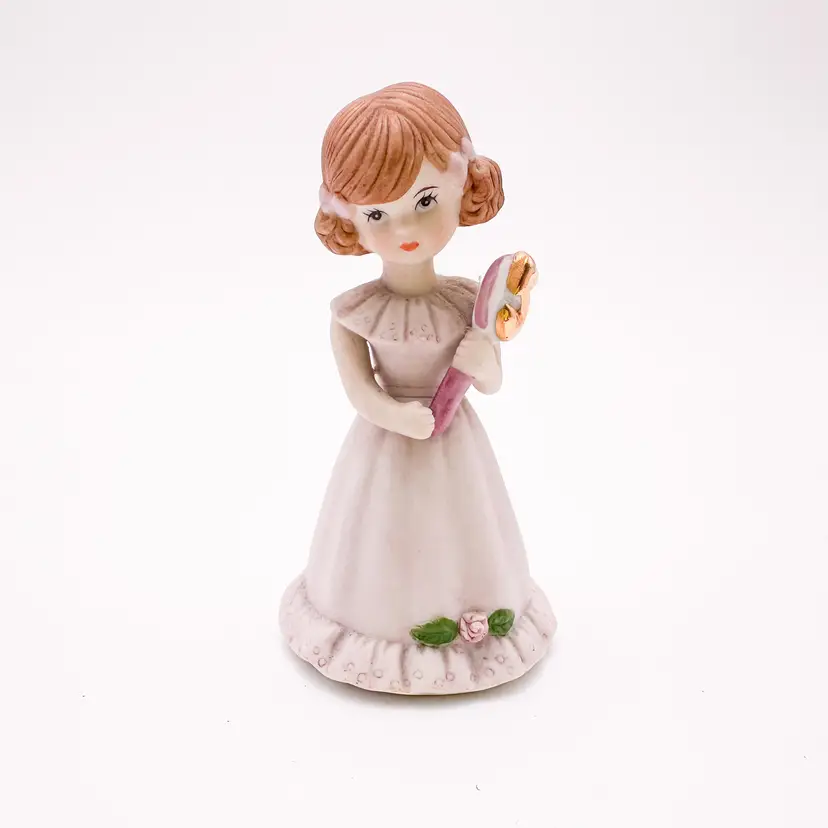 Enesco1982 Growing Up Birthday Girls 5 Years Figurine 3.5" H x 2" W B25