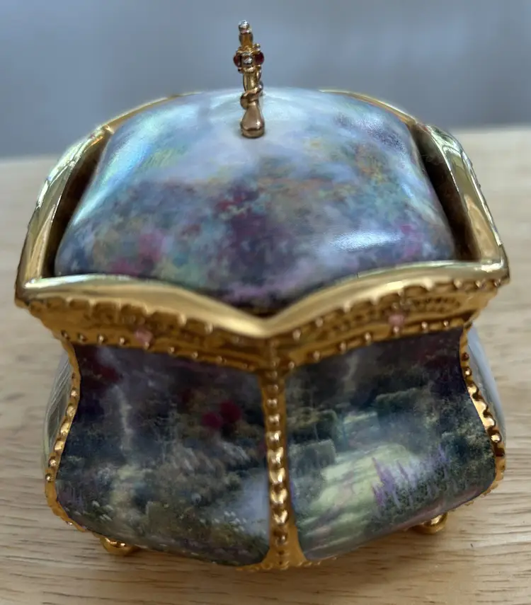 Thomas Kincaid Blessing Musical Prayer Box Collection-You'll Never Walk Alone