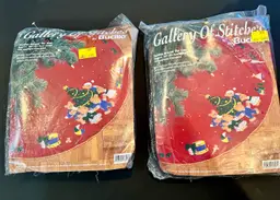 Bucilla 1997 NOS Teddies Around The Tree- Tree Skirt