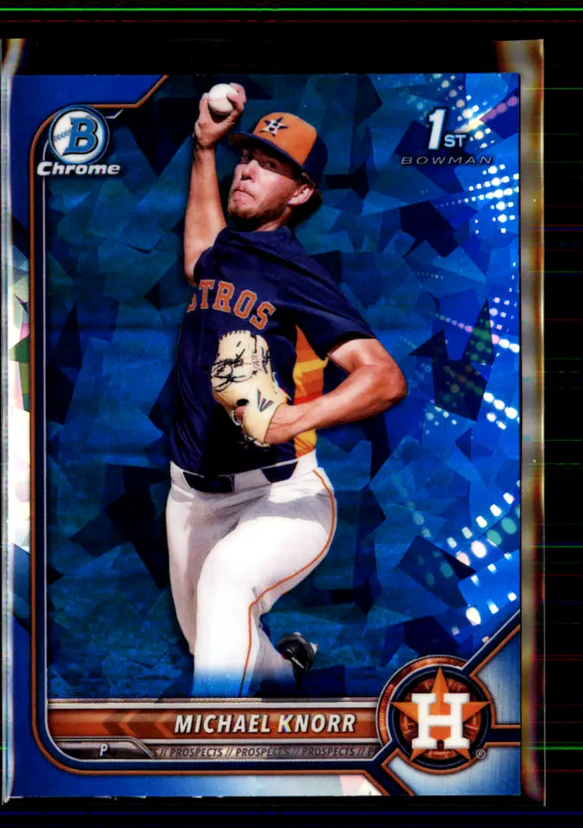 Michael Knorr 2022 Bowman Chrome Draft Sapphire #BDC-120 - Houston Astros - (151-34)