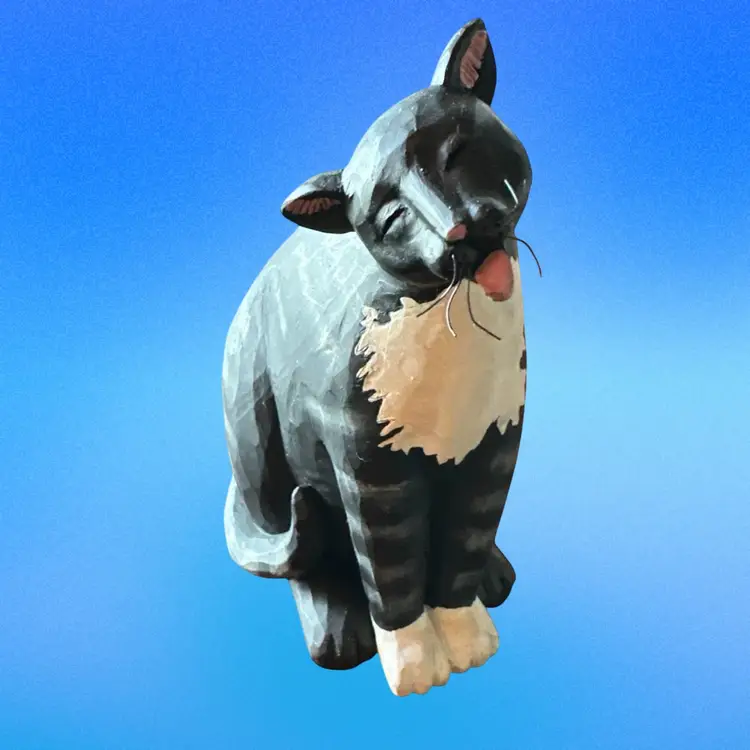 Dotty Chase Vintage Black Cat Figurine