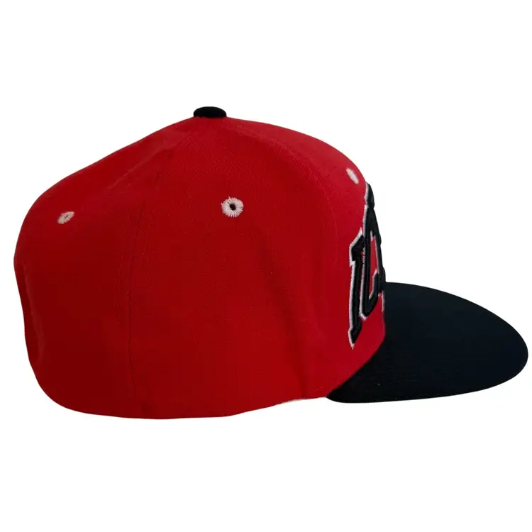 Corpus Christi Ice Rays Hockey Red & BlackFlat Brim Fitted Hat - XL by Zephyr