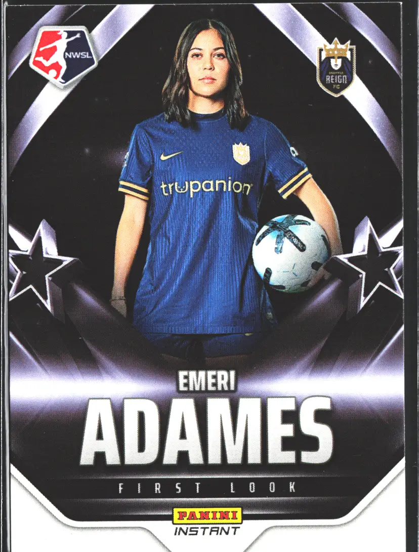 Emeri Adames Soccer Card Limited Edition NWSL First Look 1st Panini Card - Only 169 Made! Seattle Reign FC