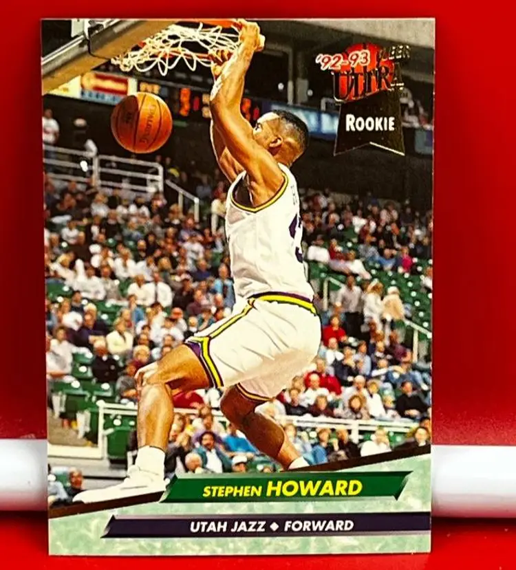 1993 Fleer Ultra Rookie Collector Basketball Trading Card Jazz Stephen Howard #363