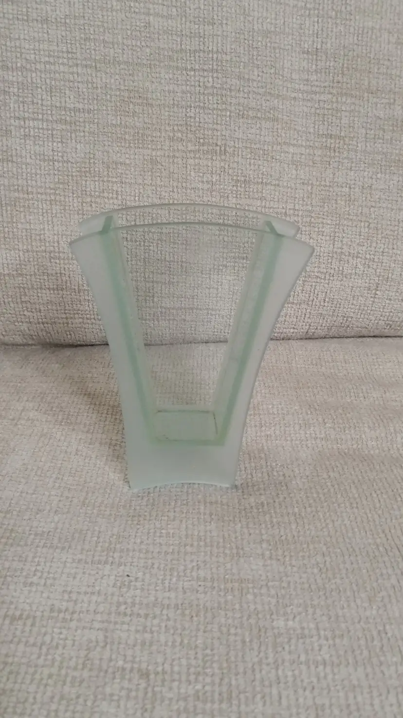 9. small glass vase pale green