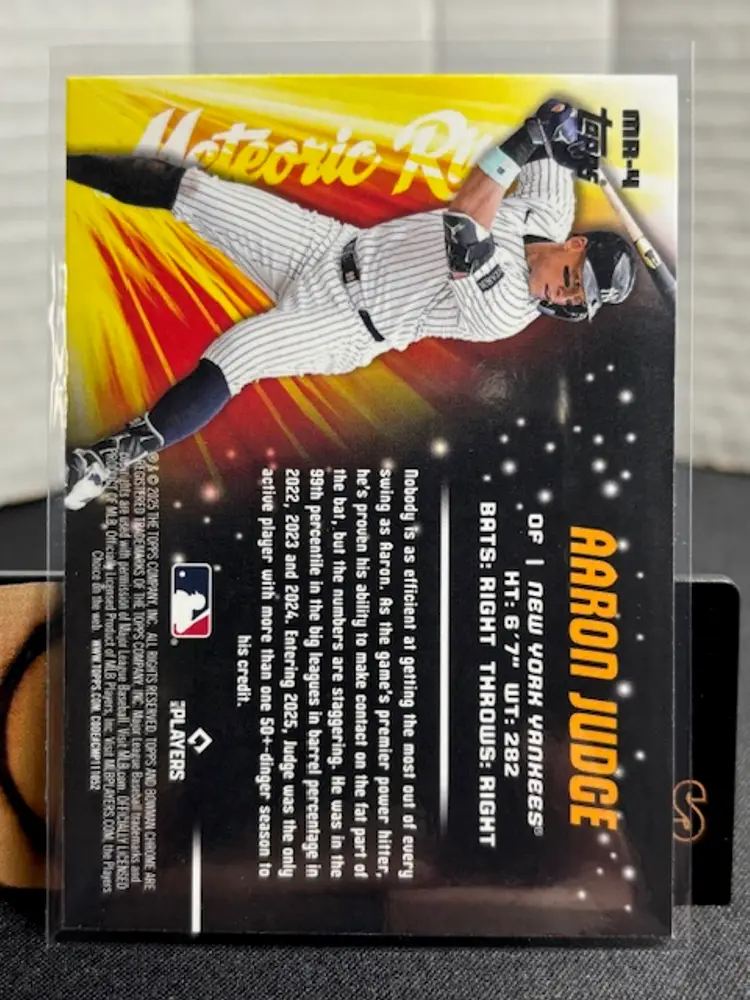 AARON JUDGE 2025 Bowman Chrome Mega Mojo Meteoric Rise New York Yankees A1323