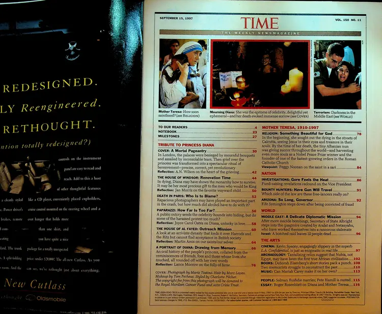 Time Magazine September 15 1997 Princess Diana Memorial Issue