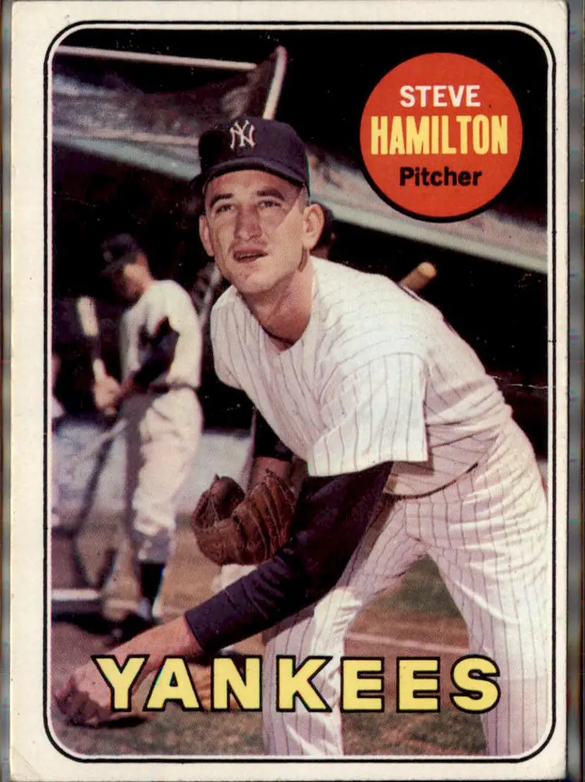 1969 Topps #69 Steve Hamilton - (pk3) - New York Yankees