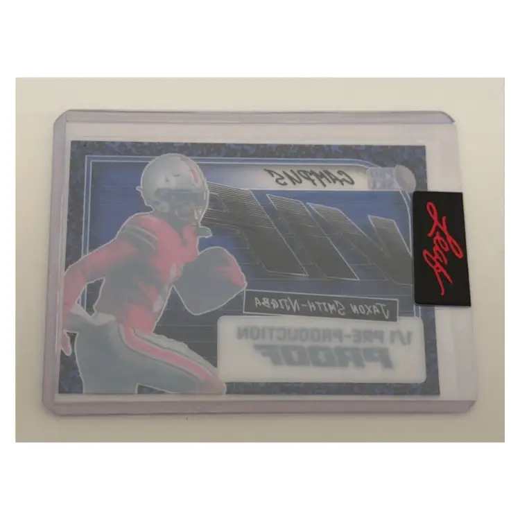Jaxon Smith-Njigba 2023 Leaf Pro Set Campus VIP Pre-Production Proof 1/1 OSU Seattle Seahawks