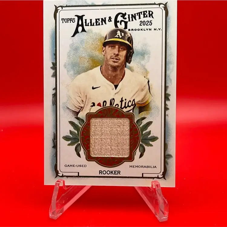 Brent Rooker 2025 Topps Allen & Ginter Full Size Relic Athletics