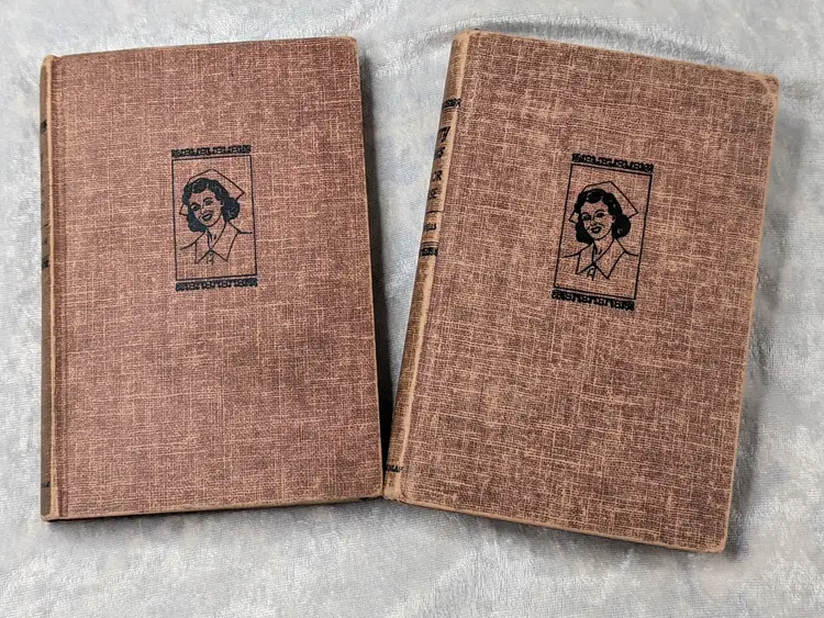 Cherry Ames Books Lot of 2 Country Doctor Nurse and Senior Nurse 1955 1944 Red Covers