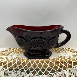Avon Ruby Red Cape Cod Gravy Boat