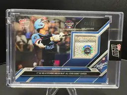 2024 Topps Now #437C Shohei Ohtani Game-Used Relic Card (#49/49) - Topps Encased