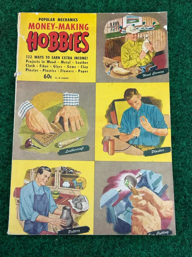 Vintage 1949 Popular Mechanics Money Making Hobbies Excellent