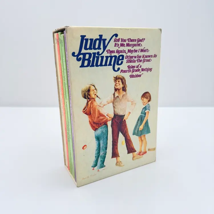 Judy Blume Vintage Box Set Of Books Including Margaret And Fourth Grade Nothing