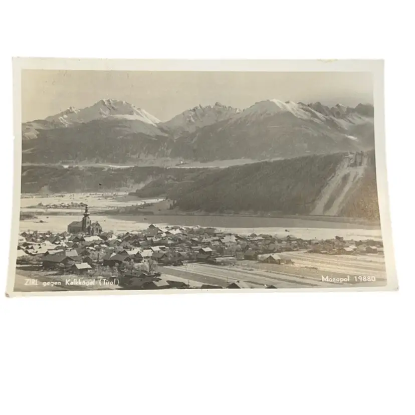 Austrian Alps RPPC Postcard 1956