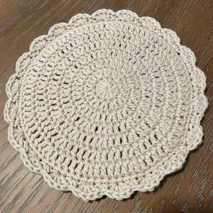 Pumpkin Pie Potholder Handmade Crochet