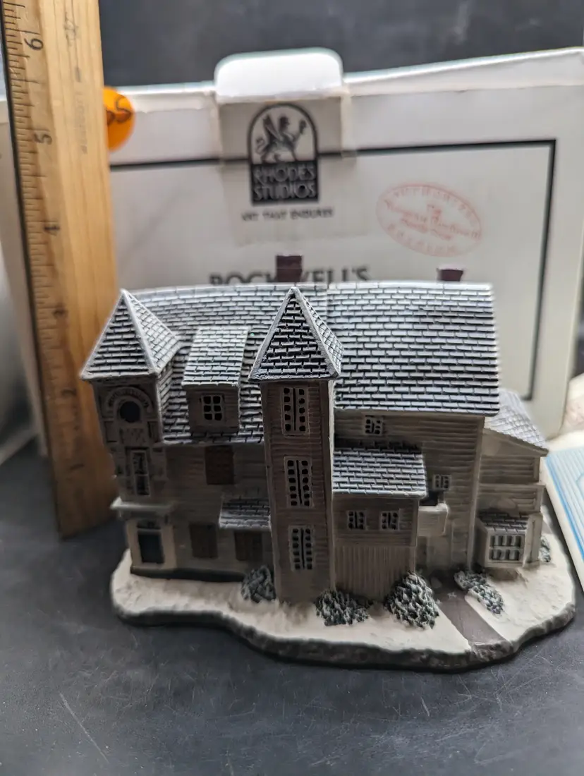 Vintage Norman Rockwell Main Street The Antique Shop