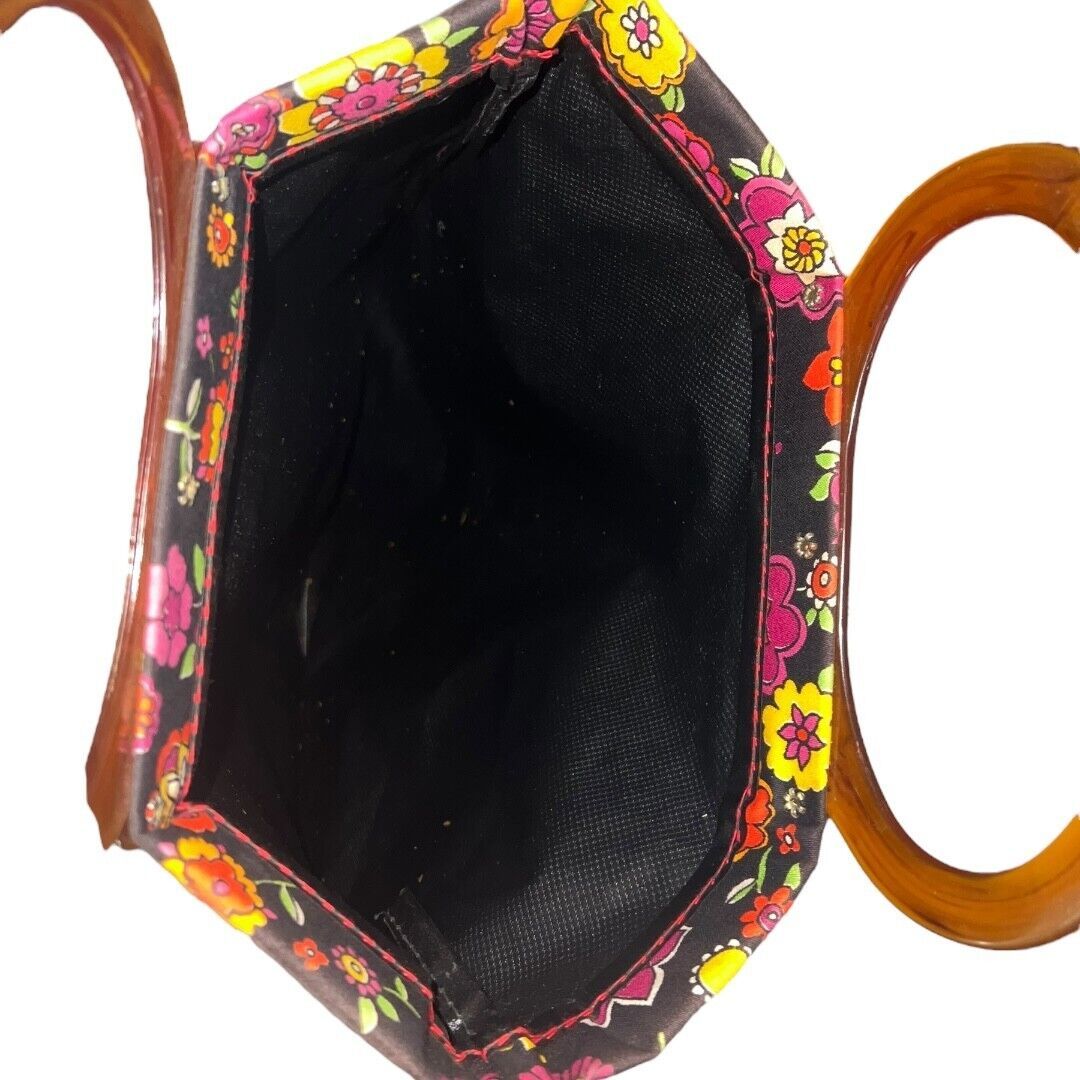 Niknax · Vintage Mid Century Black Floral Ladys Pride Large Tote