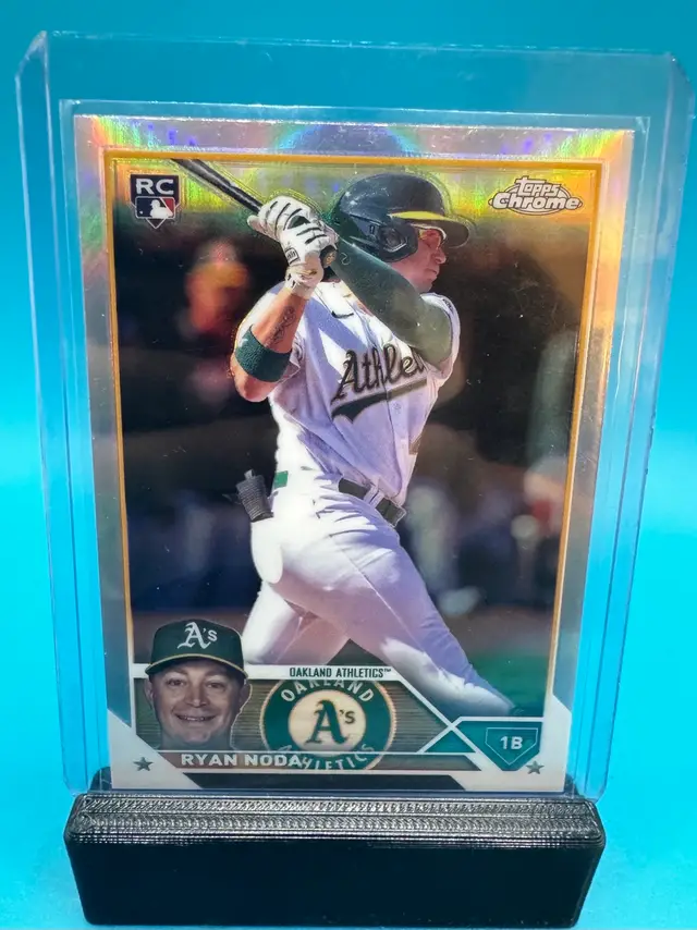 Ryan Noda Topps Chrome Refractor RC Oakland Athletics