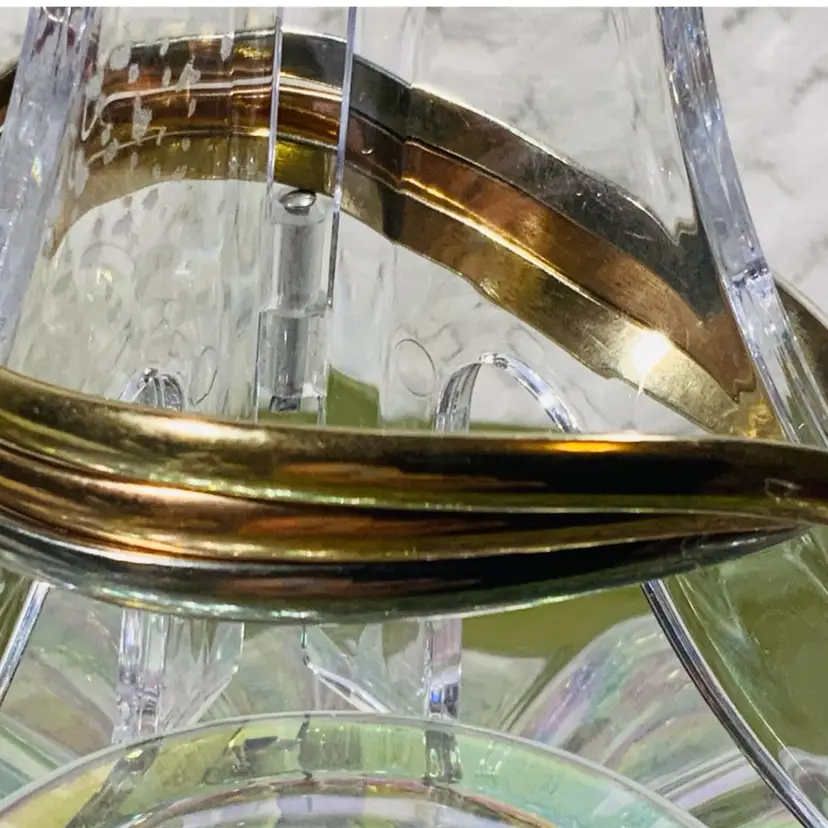 Sparkly Shinny  Vintage Costume Jewelry Beaded Set Of Bangles Or Bracelets In  Gold Copper And Silver Tone