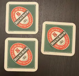 Beck's Bier Coasters Germany Lot of 3