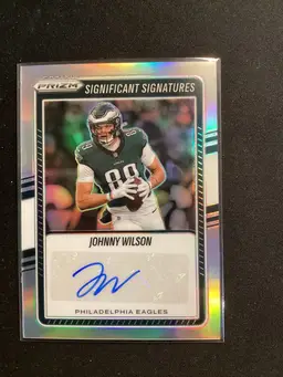 2025 Panini Prizm Football Johnny Wilson "Significant Signatures" Auto Refractor