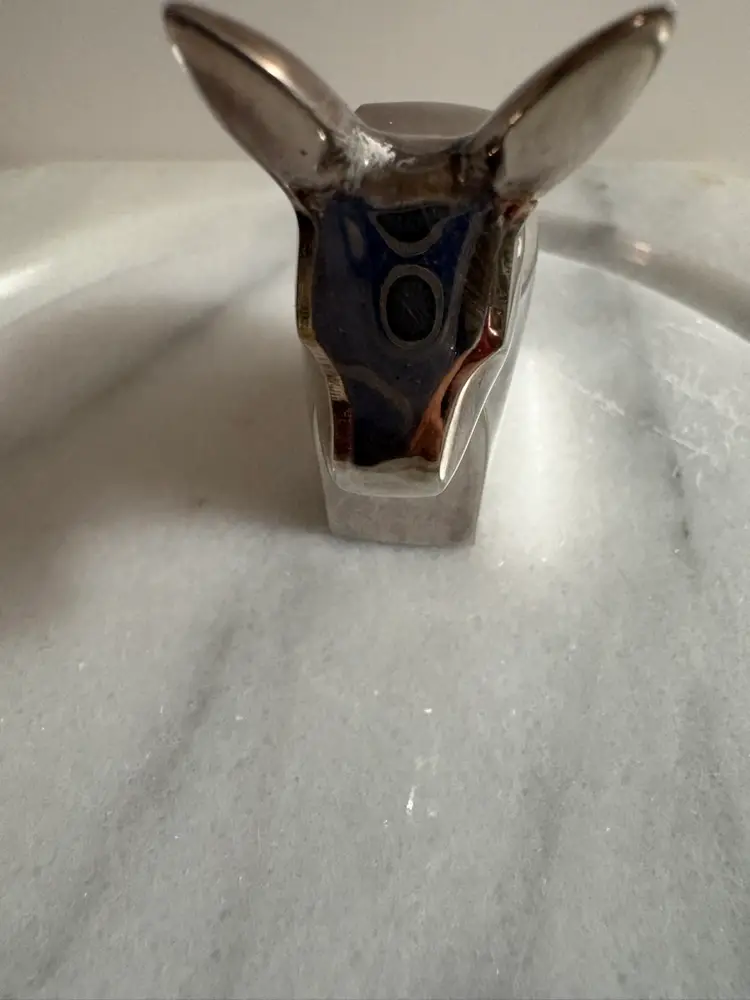 Vintage 1970s DANSK Gunnar Cyren Silver Plated Donkey