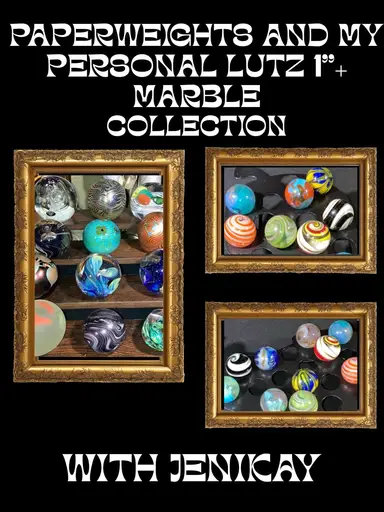 Paperweights And Lutz Marbles With Jenikay