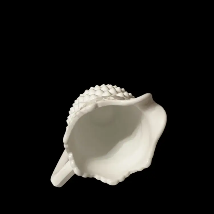 Vintage Fenton white milk glass hobnail creamer pitcher