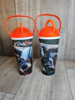 Dollywood Big Bear Mountain Tumbler Cups – 24oz Pair (2023 Souvenir Set)