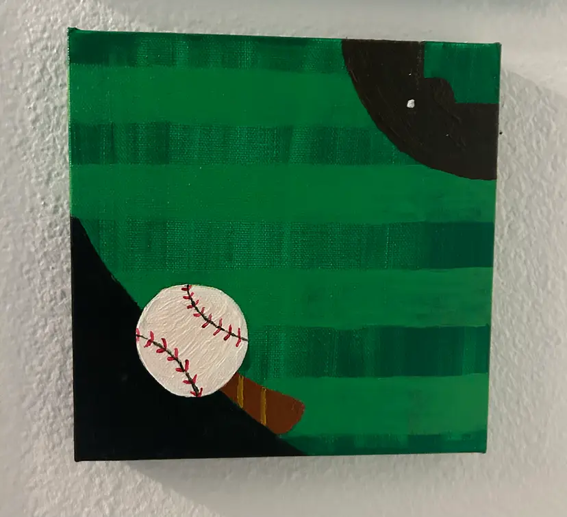 Baseball painting - Home Run