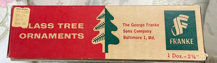 Vintage Franke Glass Ornaments