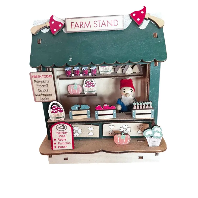 Light Up Holiday Fruit Stand Decor